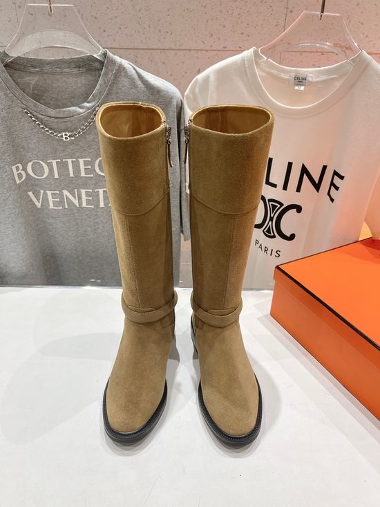 Hermes Chelsea Side Zipper Over-knee Boots in High Quality