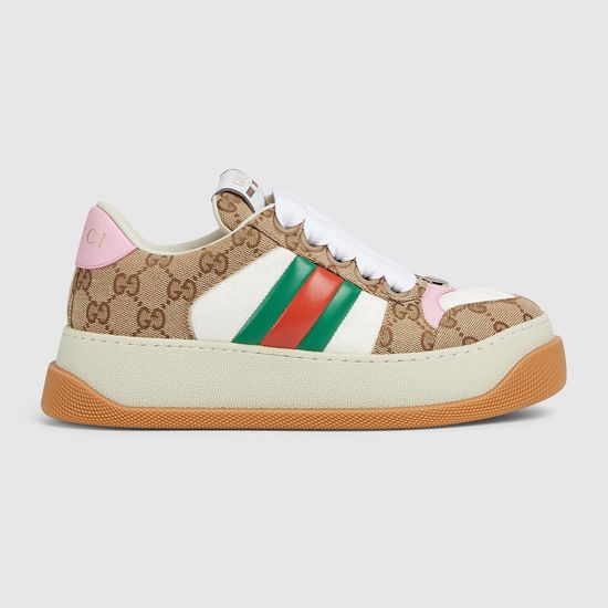 Gucci Vintage Distressed Thick Sole Comfortable Casual Sneakers