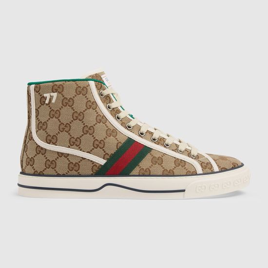 Gucci Classic Pattern Platform Canvas Shoes Low Top Style