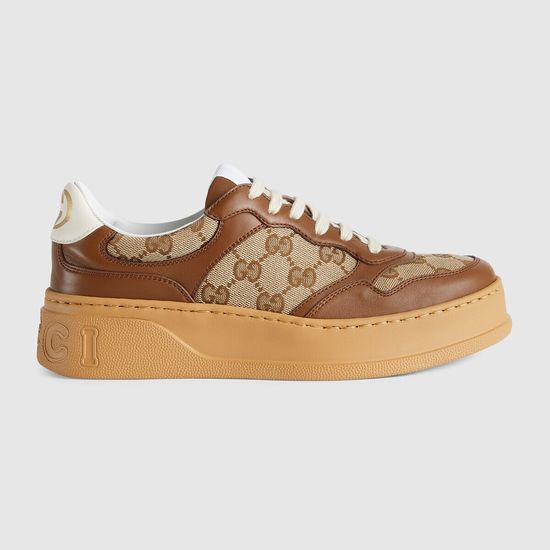 Gucci Elevated Thick Sole Casual Sneakers Classic Print Durable