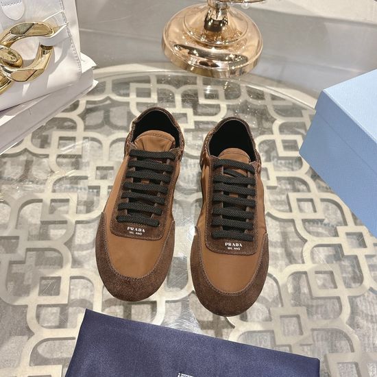 Prada Suede Leather Casual Comfortable Daily Wear Shoes