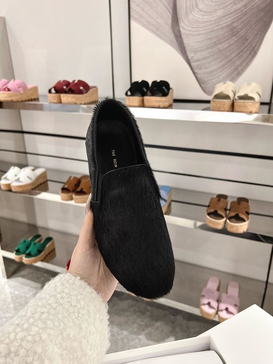 Chanel Horsehair Leather Upper Loafers Comfortable Non Slip Casual Shoes
