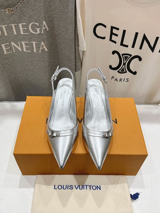 Louis Vuitton Elegant Genuine Leather Mary Jane Flats Premium Sole