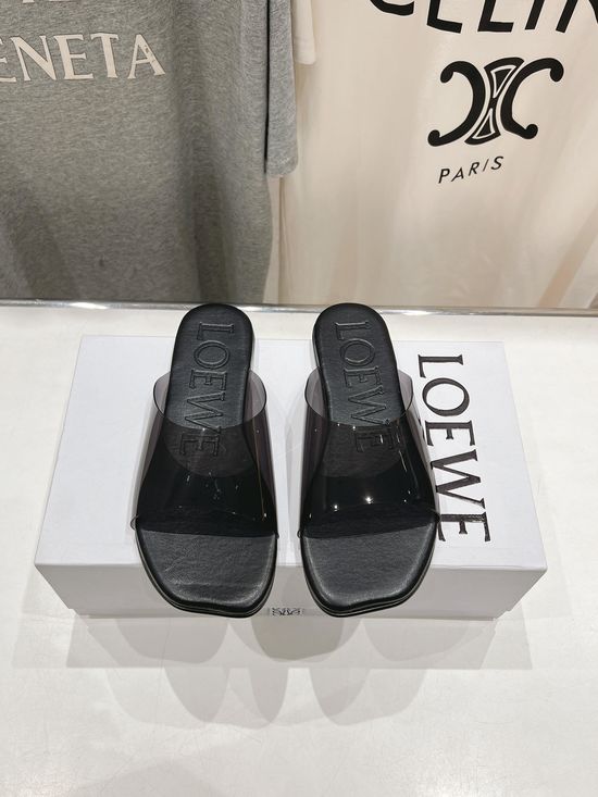 Loewe Vintage Style Flat Beach Slides Premium Quality