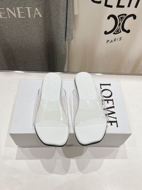 Loewe Vintage Style Flat Beach Slides Premium Quality
