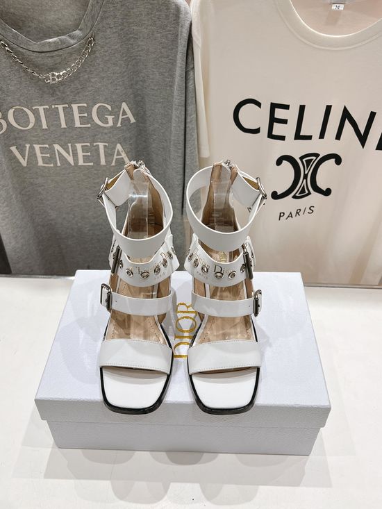 Christian Dior Retro High Heel Sandals Comfortable Wear