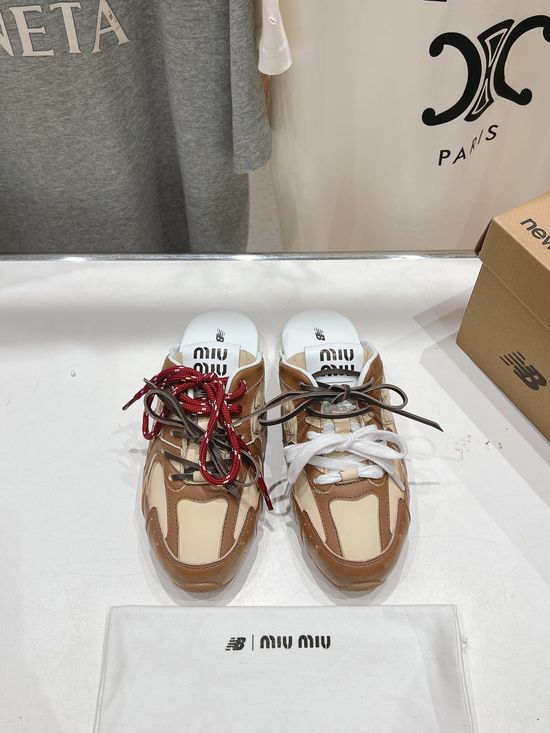 Miu Miu Vintage Distressed Chunky Casual Sneakers