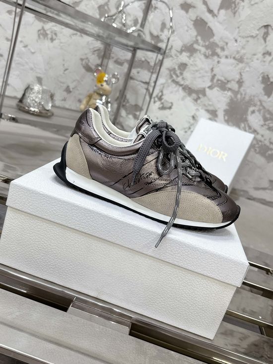 Christian Dior Vintage Graffiti Casual Trainers With Leather Upper