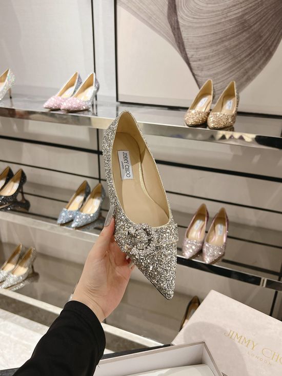 Saresa Glitter Flat Slip On Comfortable Casual Shoes