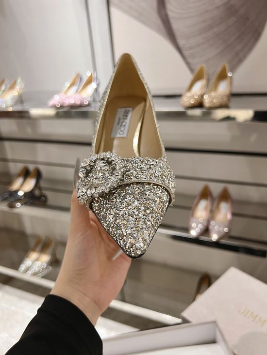 Saresa Glitter Mid Heel Elegant Occasion Dress Shoes