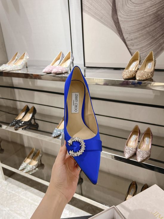 Saresa Silk Upper High Heel Elegant Formal Dress Shoes