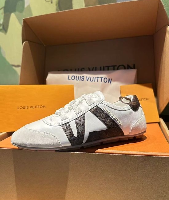 Louis Vuitton LV Vintage Leather Suede Casual Training Sneakers