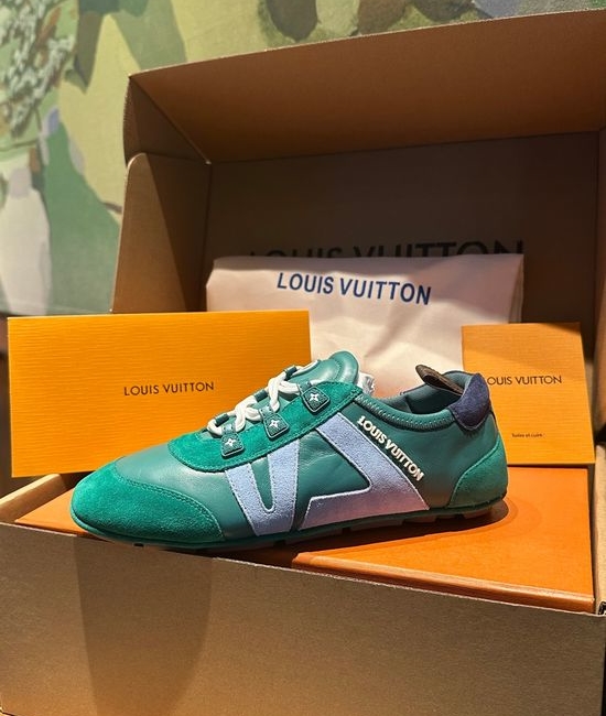 Louis Vuitton LV Vintage Casual Leather Suede Training Sneakers