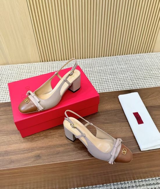 Valentino Bow Decor Low Heel Backless Dress Sandals