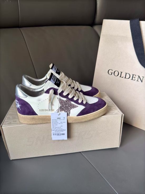 Golden Goose Vintage Dirty-Look Couple s Sneakers, Handcrafted Details