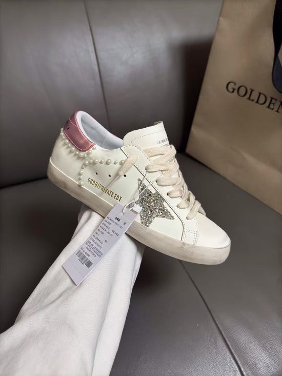 Golden Goose Premium Retro Style Distressed Leather Casual Comfortable Walking Shoes