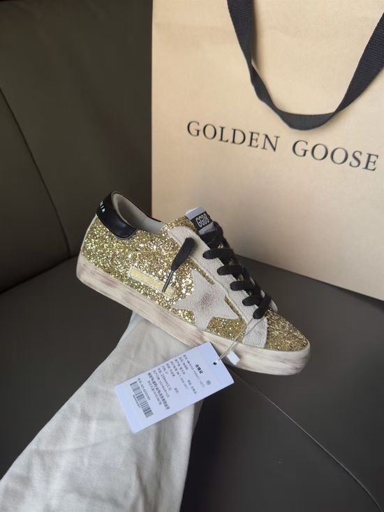Golden Goose Premium Distressed Sneakers with Suede Upper Comfortable Casual Shoes