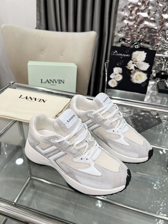 Lanvin Classic Suede Leather Casual Sneakers For Daily Wear