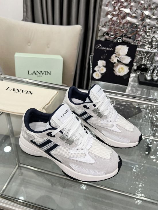 Lanvin Classic Suede Leather Casual Sneakers For Daily Wear