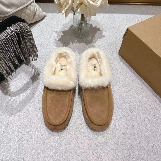 UGG Soft Suede Lined Slip On Casual Loafer Shoes