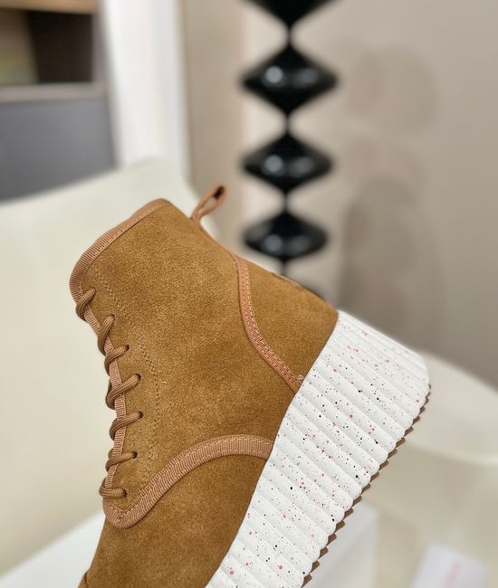 Chloe Suede Warm Footwear with Wool Lining Light Thick Sole