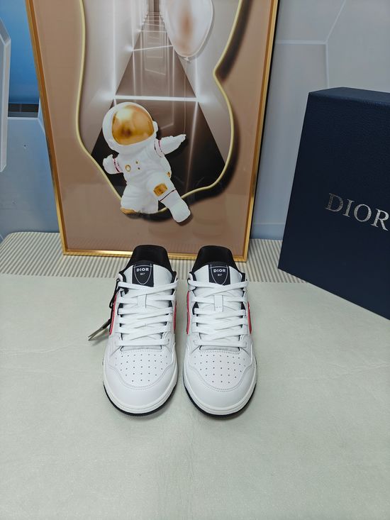 Christian Dior Premium Leather Casual Sneakers Classic Comfortable Daily Shoes