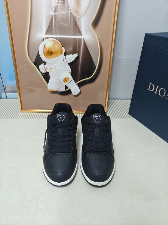 Christian Dior Premium Leather Casual Sneakers Classic Comfortable Daily Shoes