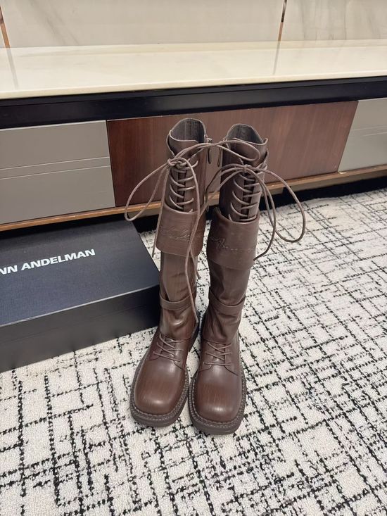 Ann Andelman Genuine Leather Knee High Boots with Box Included