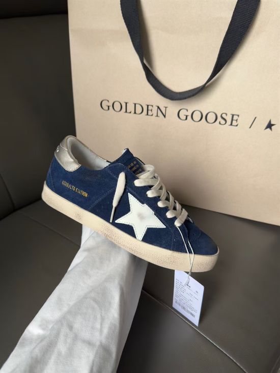 Golden Goose Vintage Distressed Leather Casual Couple Sneakers Comfortable Durable