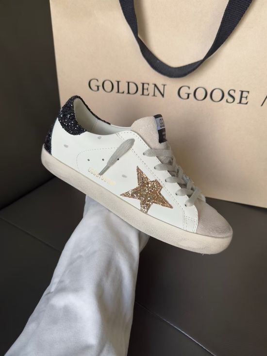 Golden Goose Premium Sequin Decor Vintage Distressed Comfortable Daily Sneakers
