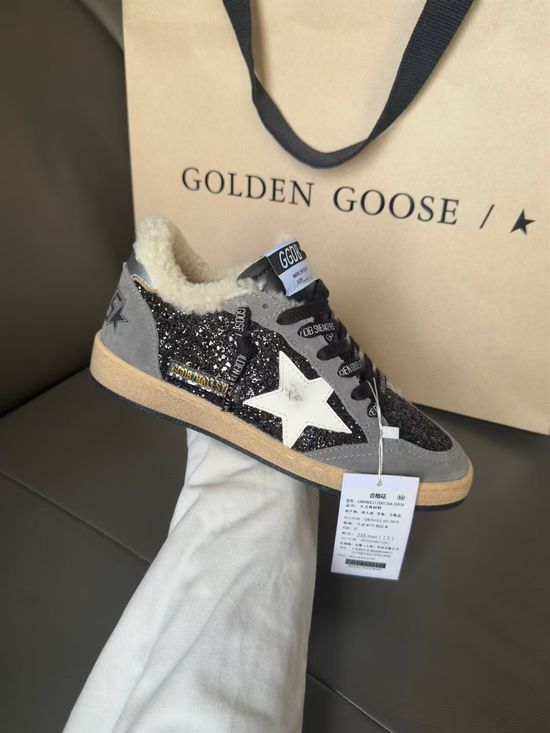Golden Goose Premium Suede Patterned Distressed Casual Comfort Sneakers