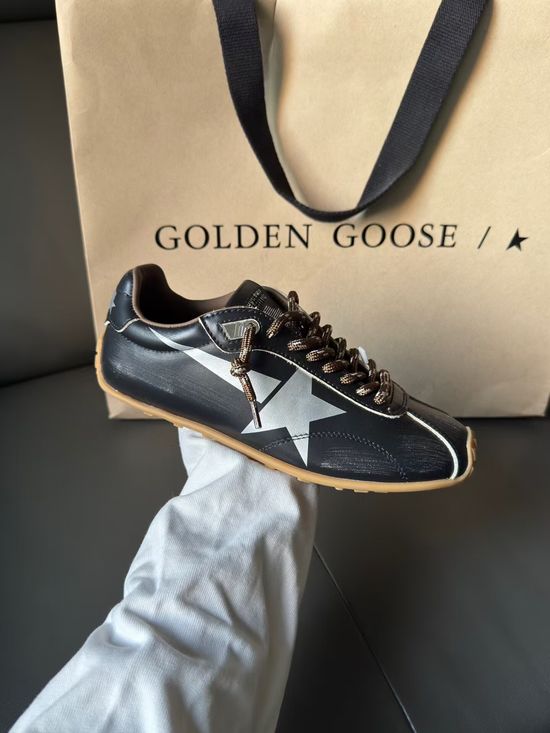 Golden Goose Black Retro Casual Sneakers Comfortable Non-slip Walking Shoes