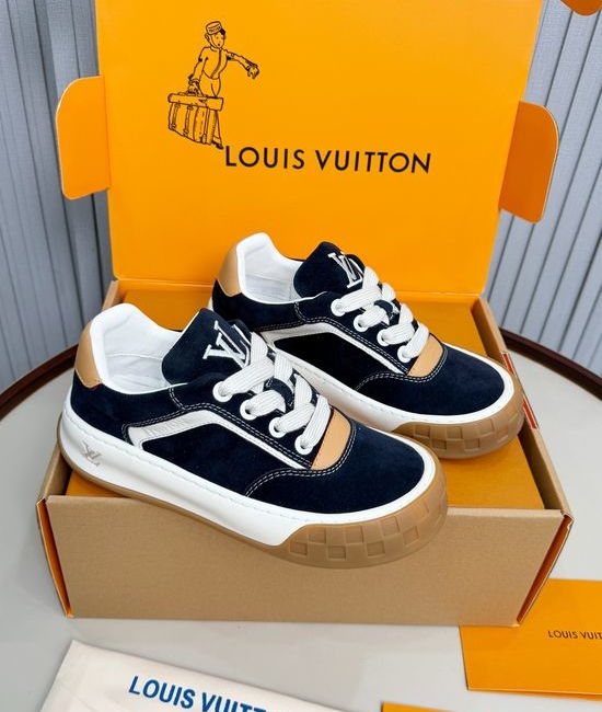Louis Vuitton LV Classic Casual Skate Shoes Lightweight Non-slip Daily Walking Sneakers