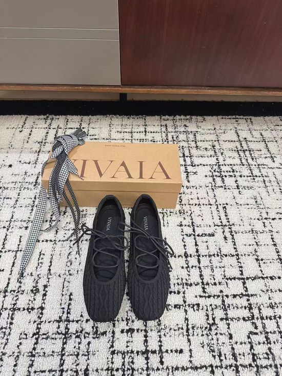 Valentino Soft Knit Mary Jane Flats Comfortable Breathable Casual Daily Shoes