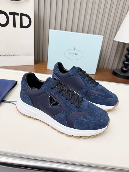 Prada Nylon Suede Non-slip Soft Comfortable Casual Shoes