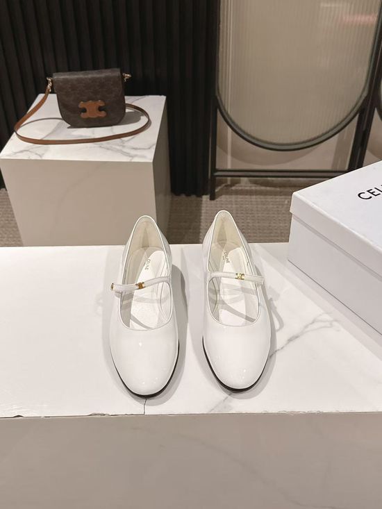 Celine Premium Patent Leather Loafers Soft Two-Wear Classic Casual Shoes