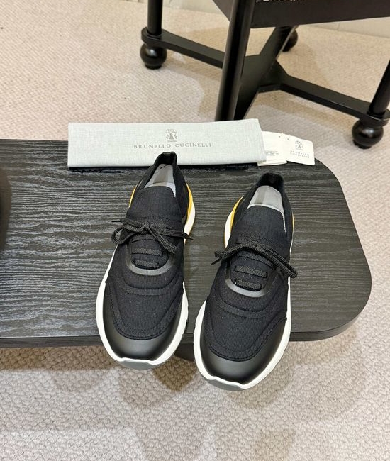 Brunello Cucinelli Comfortable Knit Casual Sneakers With Soft Cushioned Sole