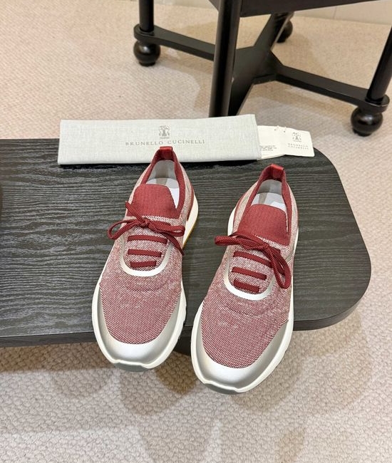 Brunello Cucinelli Comfortable Knit Casual Sneakers With Soft Cushioned Sole