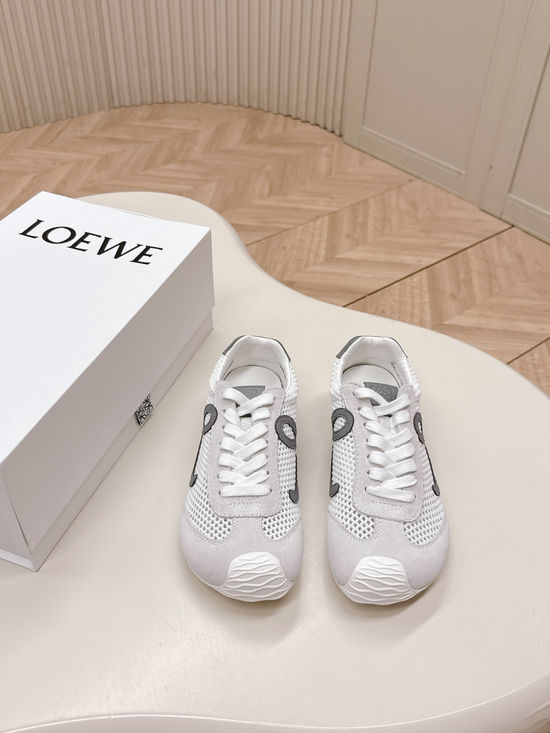 Loewe Asymmetric Toe Breathable Mesh Casual Sneakers