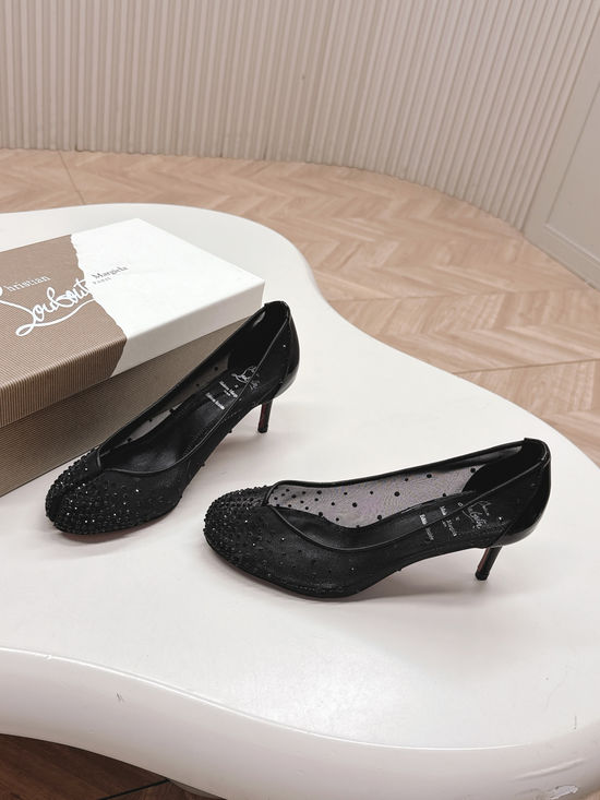 Christian Louboutine Elegant Tabi Toe High Heels Unique Stylish Women s Dress Shoes