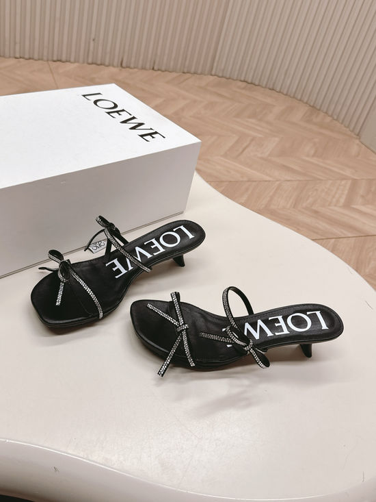 Loewe Versatile Soft Sheepskin Casual Slip On Sandals