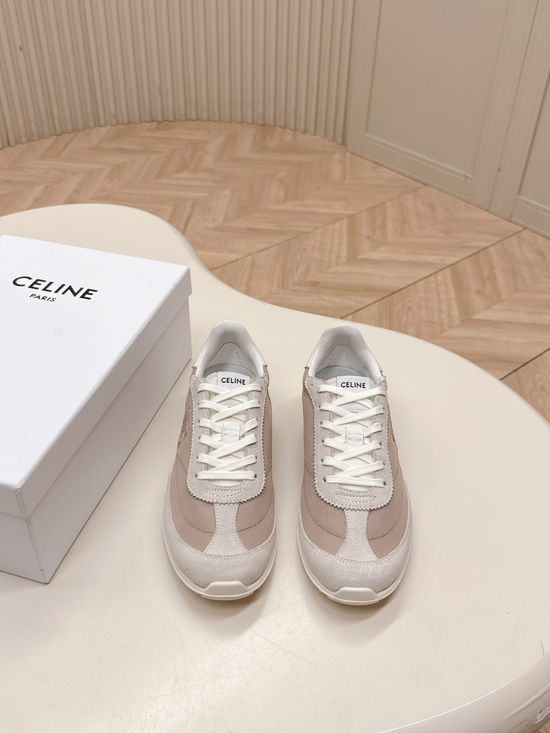Celine Classic Design Leather Street Style Sneakers