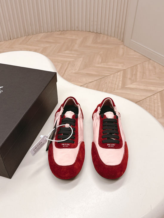 Prada Lightweight Breathable Casual Sneakers Easy Slip On Daily Shoes