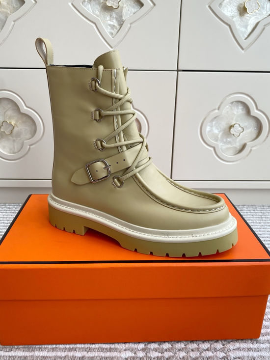 Hermes Slim-fit Knee-high Boots with Zipper Accent
