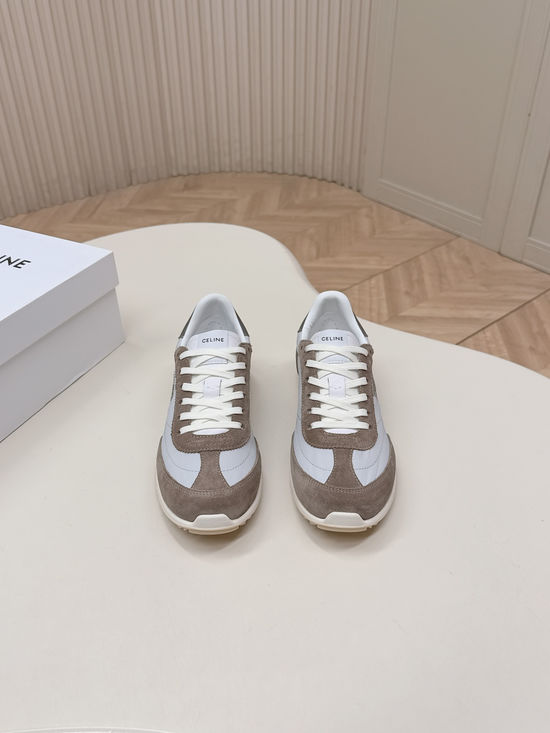 Celine Comfortable Suede Fabric Casual Athletic Sneakers