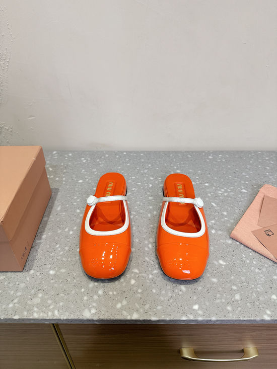 Miu Miu Chic Block-heeled Mary Jane Slippers