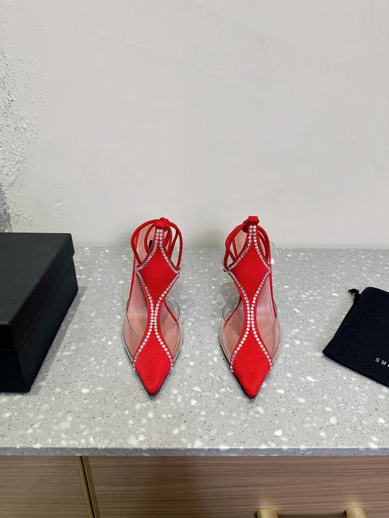 Les Petits Joueurs Stylish Strappy High-heeled Shoes with Unique Heel