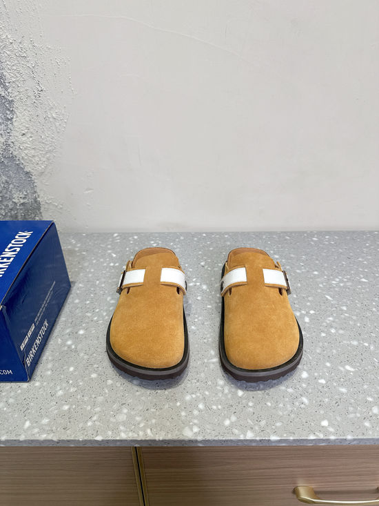 Birkenstock Soft Suede Closed Toe Slides for Comfortable Daily Use