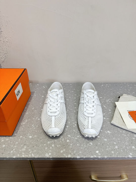 Hermes Breathable Mesh Casual Sneakers Non-slip Lightweight Sole