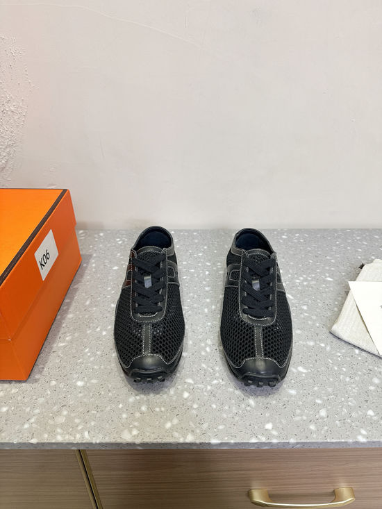 Hermes Breathable Mesh Casual Sneakers Non-slip Lightweight Sole